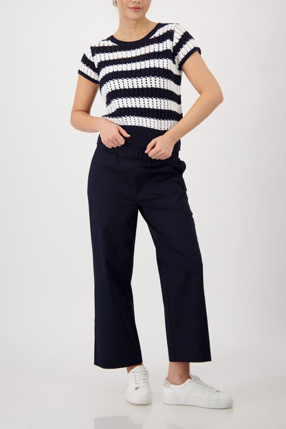MONARI Pullover, marine ringel