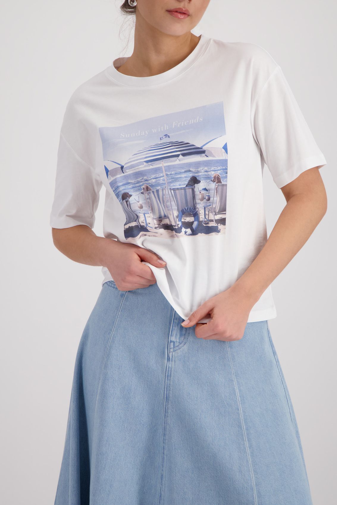 MONARI T-Shirt, cream 38