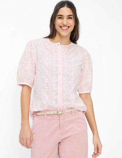 BRAX Bluse mit Blütenstickerei "Style Vea"