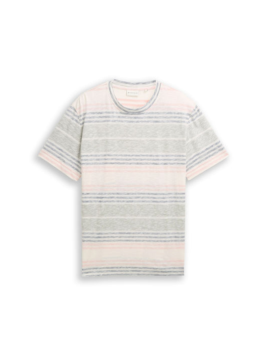 TOM TAILOR T-Shirt mit Inside-Out Streifenmuster XXL