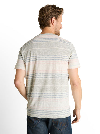 TOM TAILOR T-Shirt mit Inside-Out Streifenmuster