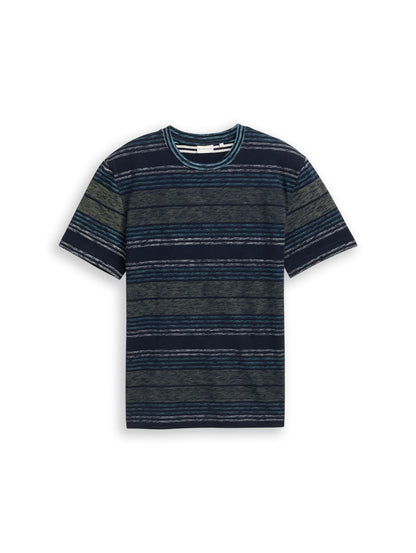 TOM TAILOR T-Shirt mit Inside-Out Streifenmuster XL