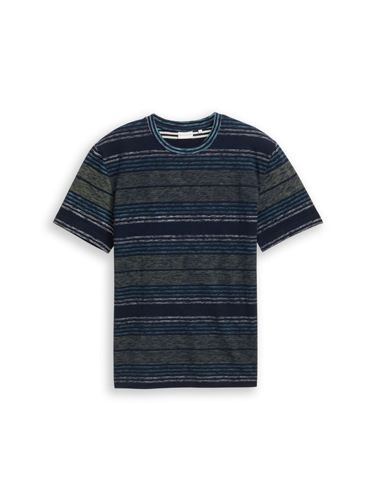 TOM TAILOR T-Shirt mit Inside-Out Streifenmuster XL