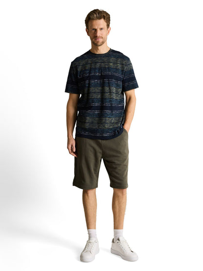 TOM TAILOR T-Shirt mit Inside-Out Streifenmuster