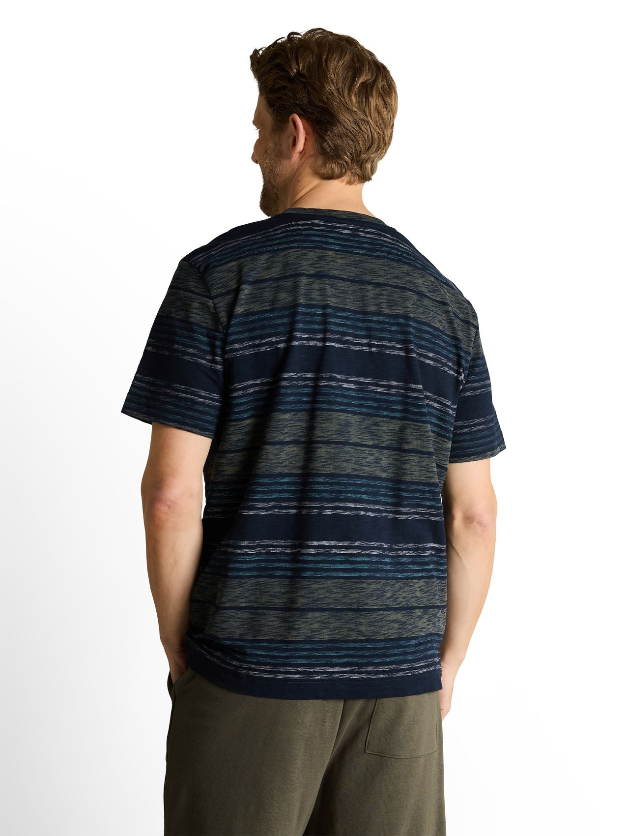 TOM TAILOR T-Shirt mit Inside-Out Streifenmuster