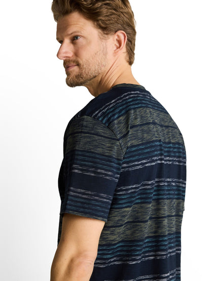TOM TAILOR T-Shirt mit Inside-Out Streifenmuster