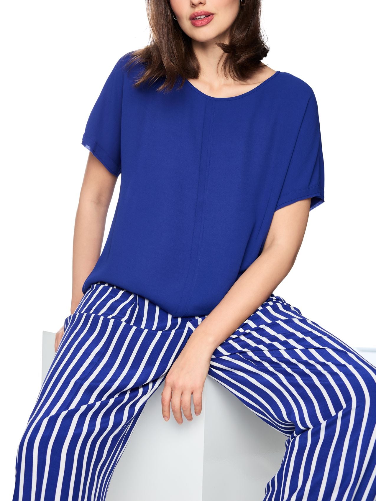 MARC CAIN Weite Bluse aus fließender Qualität