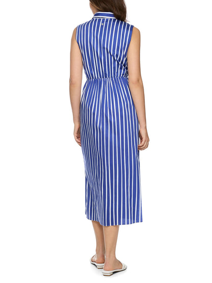MARC CAIN Gestreiftes Baumwoll-Kleid