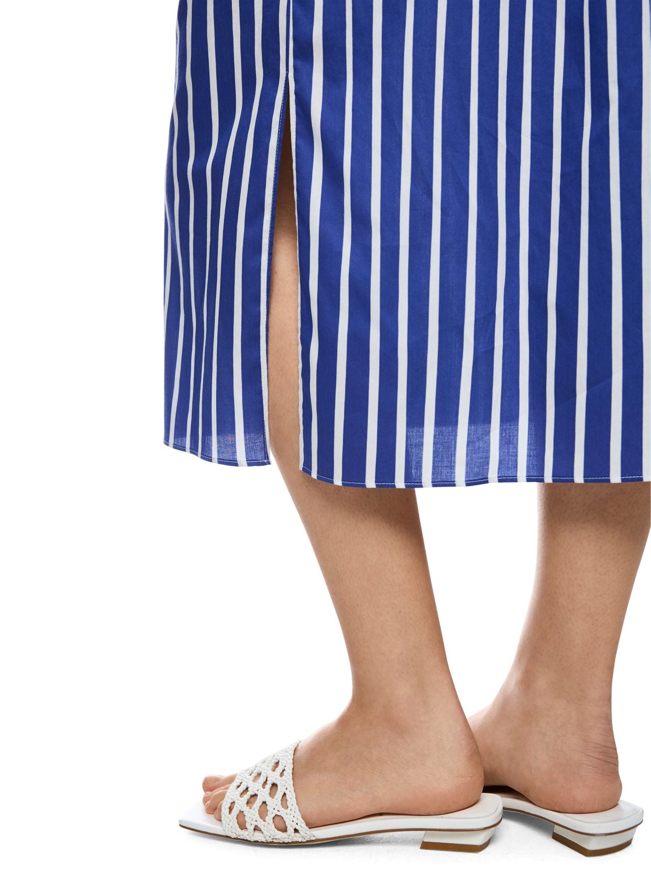 MARC CAIN Gestreiftes Baumwoll-Kleid