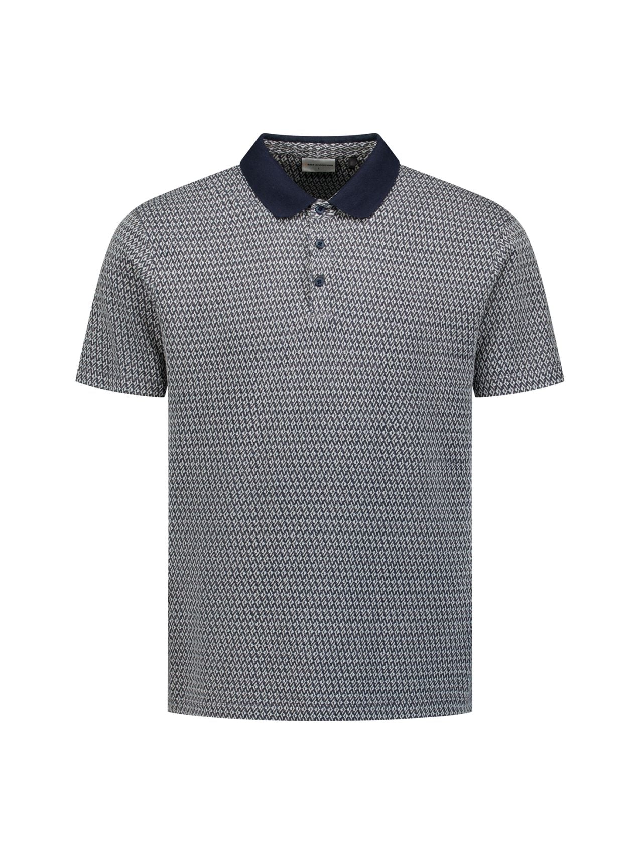 NO EXCESS Polo Short Sleeve Jacquard