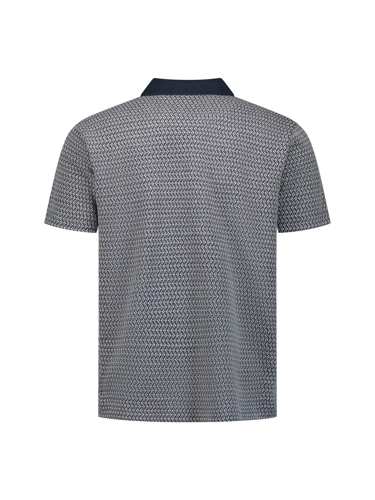 NO EXCESS Polo Short Sleeve Jacquard