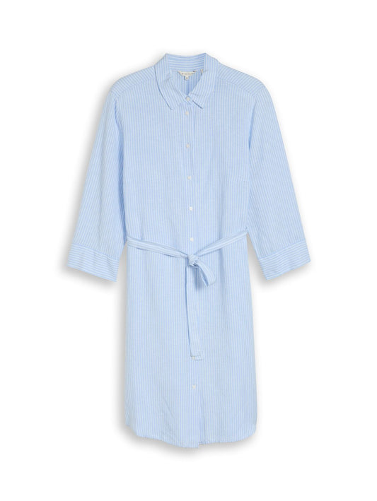 TOM TAILOR Plus Size - Blusenkleid mit Leinenanteil