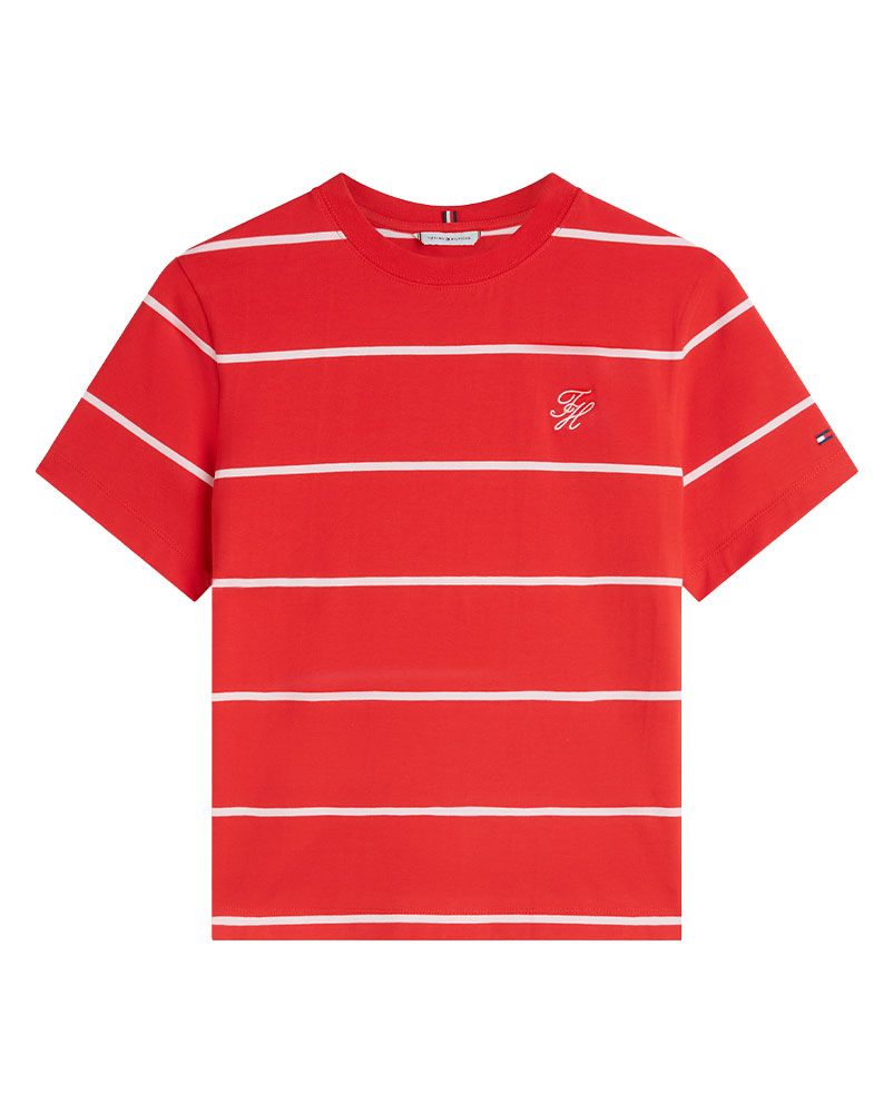 TOMMY HILFIGER T-Shirt mit TH-Stickerei