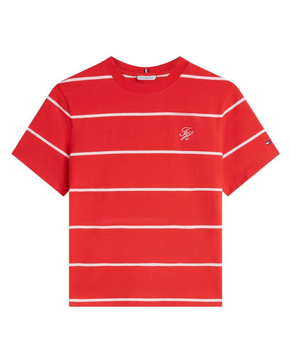 TOMMY HILFIGER T-Shirt mit TH-Stickerei