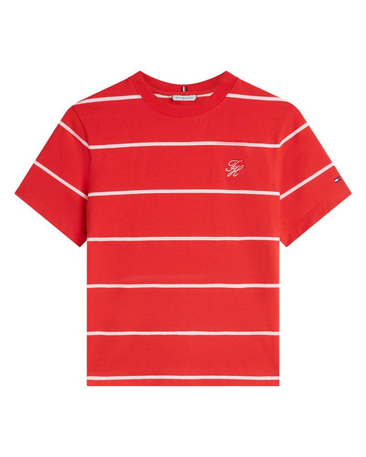 TOMMY HILFIGER T-Shirt mit TH-Stickerei
