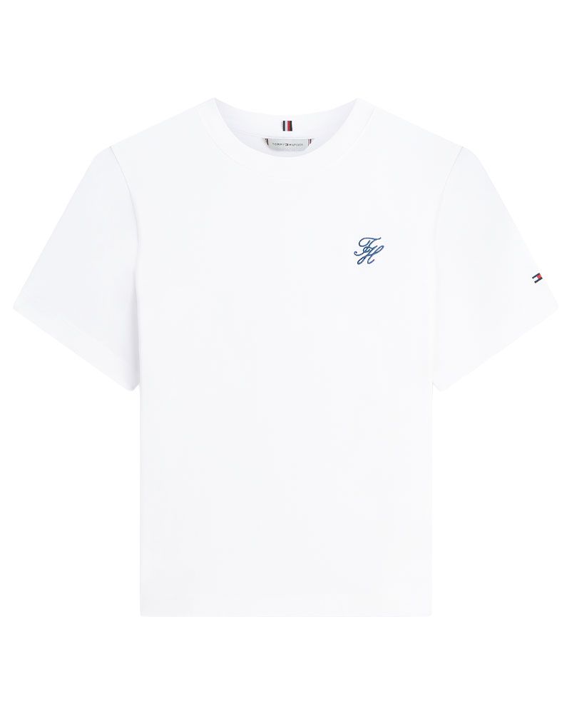 TOMMY HILFIGER T-Shirt mit TH-Stickerei