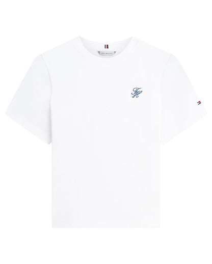 TOMMY HILFIGER T-Shirt mit TH-Stickerei