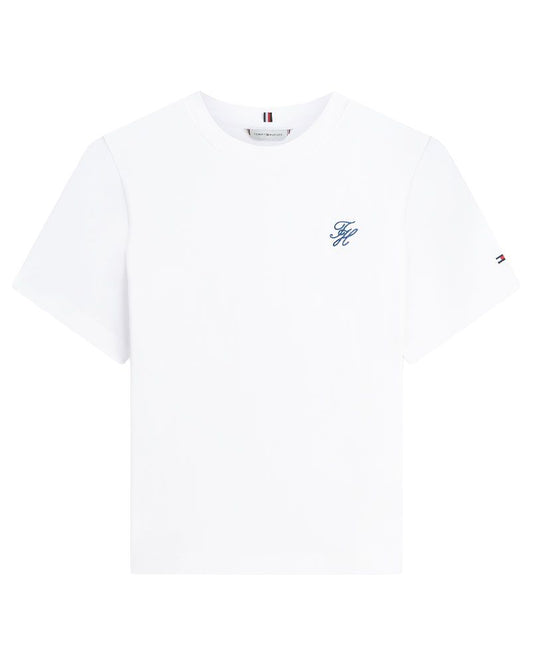 TOMMY HILFIGER T-Shirt mit TH-Stickerei