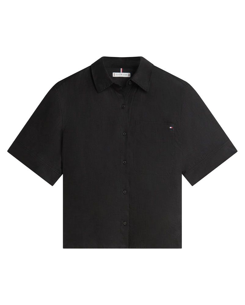 TOMMY HILFIGER Kurzes Leinenhemd