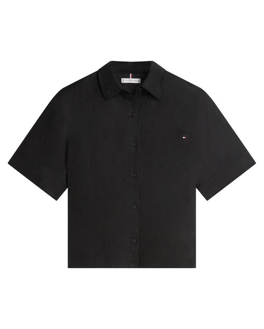 TOMMY HILFIGER Kurzes Leinenhemd