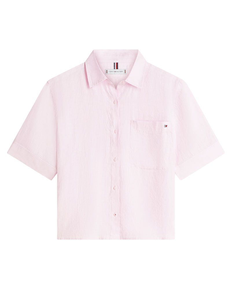 TOMMY HILFIGER Kurzes Leinenhemd