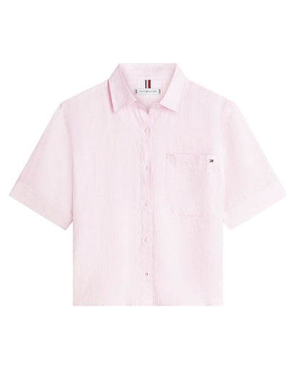 TOMMY HILFIGER Kurzes Leinenhemd