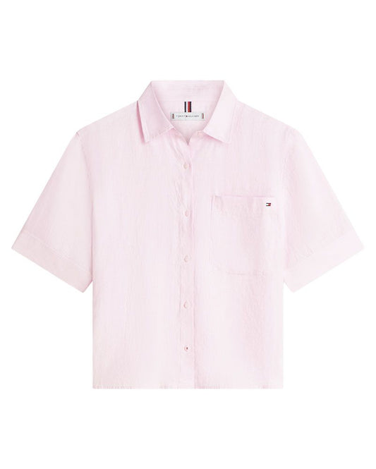 TOMMY HILFIGER Kurzes Leinenhemd