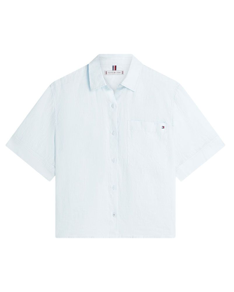 TOMMY HILFIGER Kurzes Leinenhemd