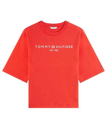 TOMMY HILFIGER T-Shirt mit TH-Logoprint