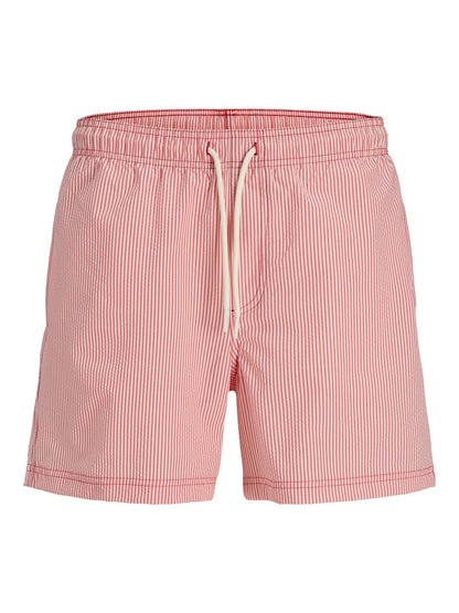 JACK & JONES Gestreifte Badeshorts mit Kordelzug XXL