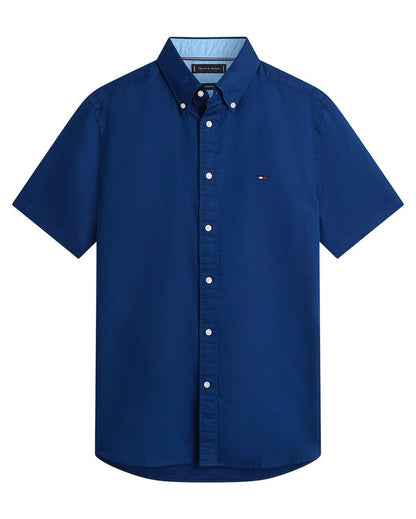 TOMMY HILFIGER Kurzarmhemd aus Leinenmischung