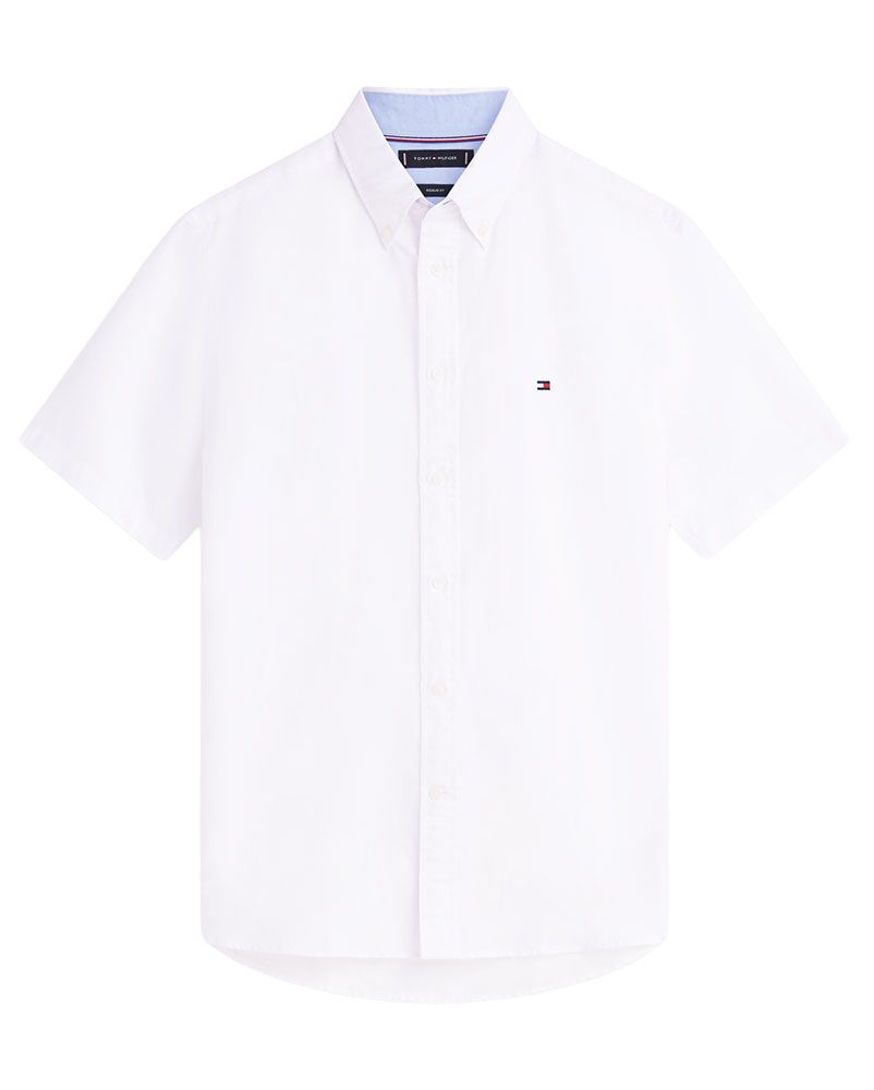 TOMMY HILFIGER Kurzarmhemd aus Leinenmischung