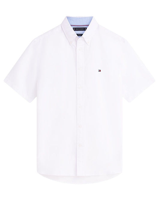 TOMMY HILFIGER Kurzarmhemd aus Leinenmischung