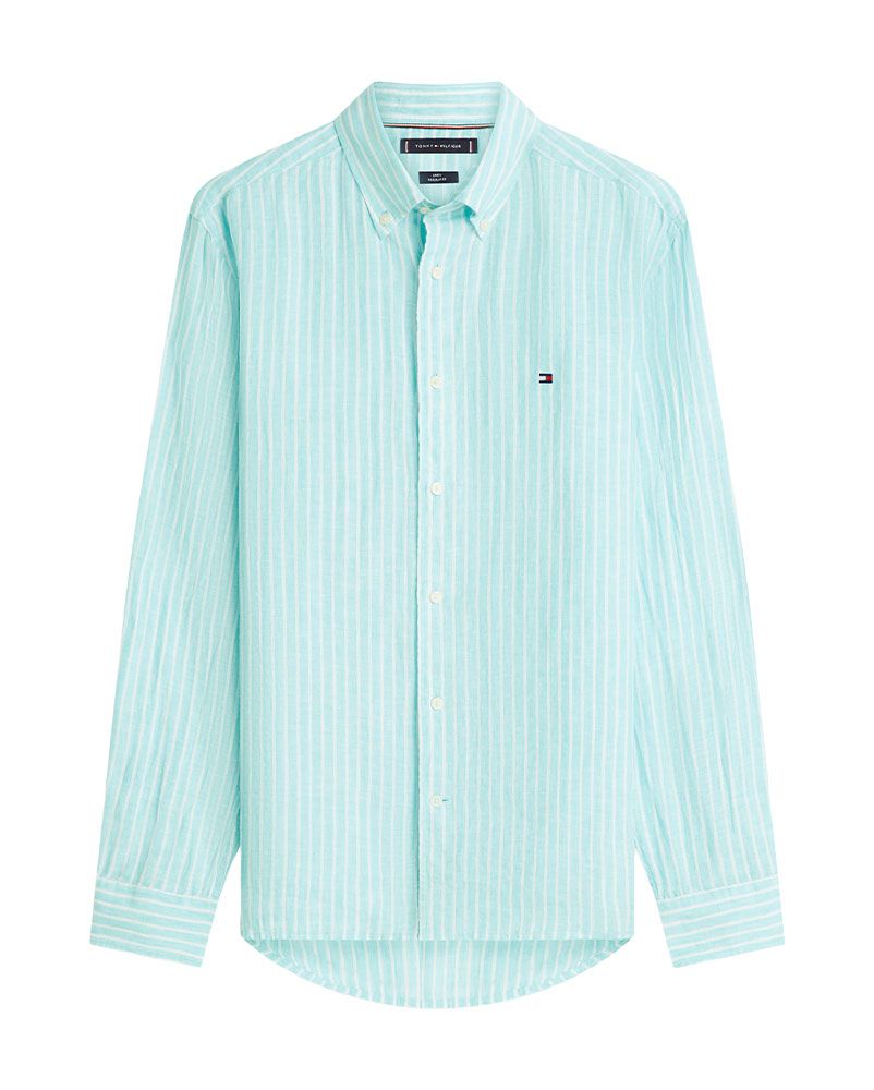 TOMMY HILFIGER Leinenhemd mit Bengal-Streifen