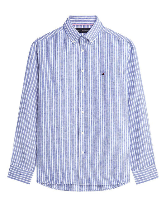 TOMMY HILFIGER Leinenhemd mit Bengal-Streifen