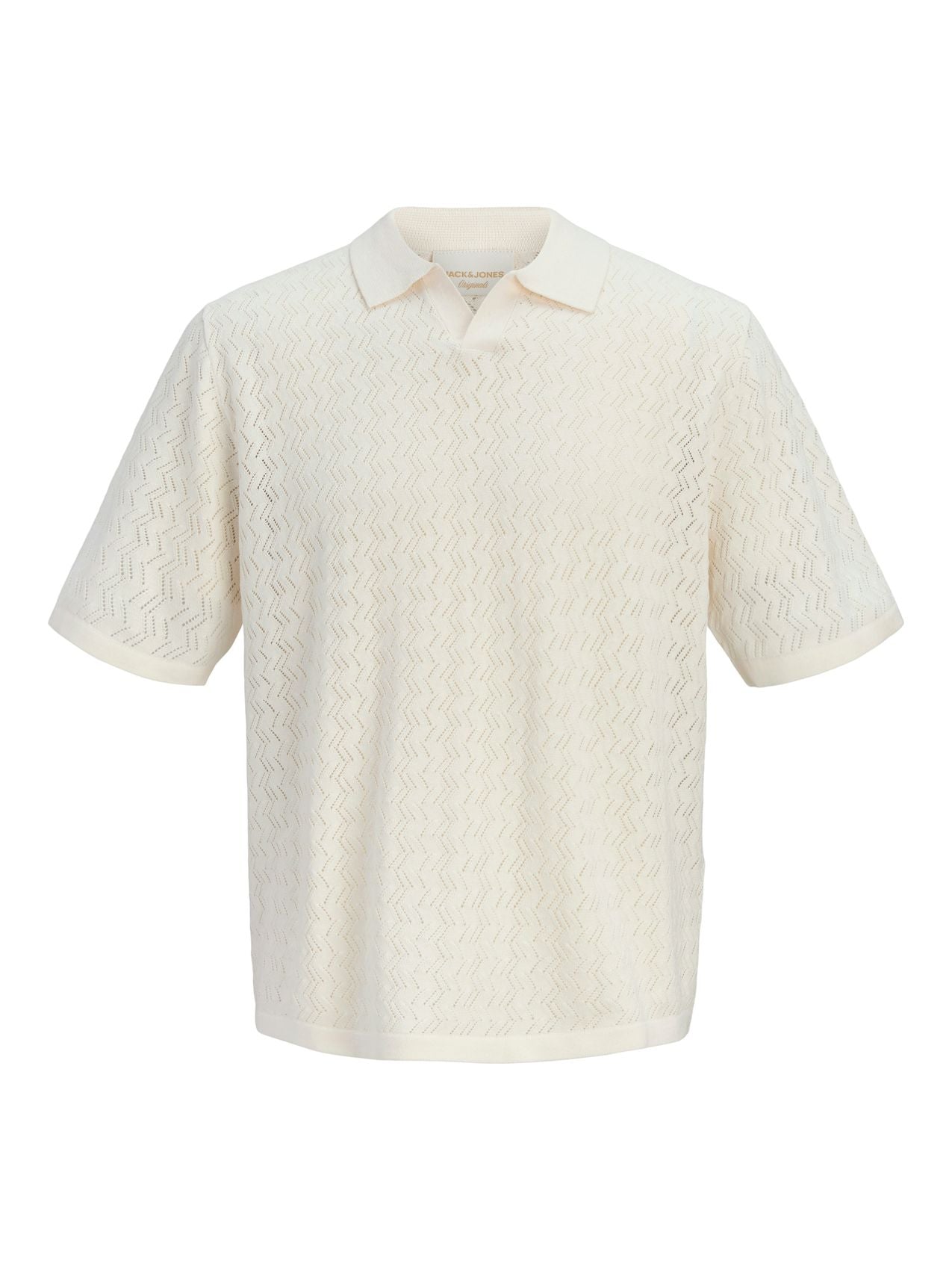 JACK & JONES JORTYLER KNIT SS SPLIT NECK POLO SN