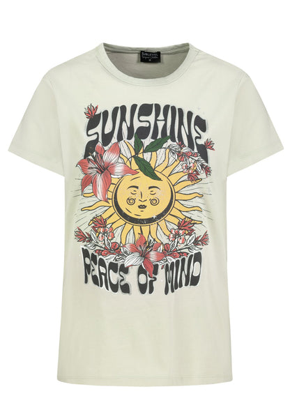 SUBLEVEL Sommerliches T-Shirt mit Motivprint