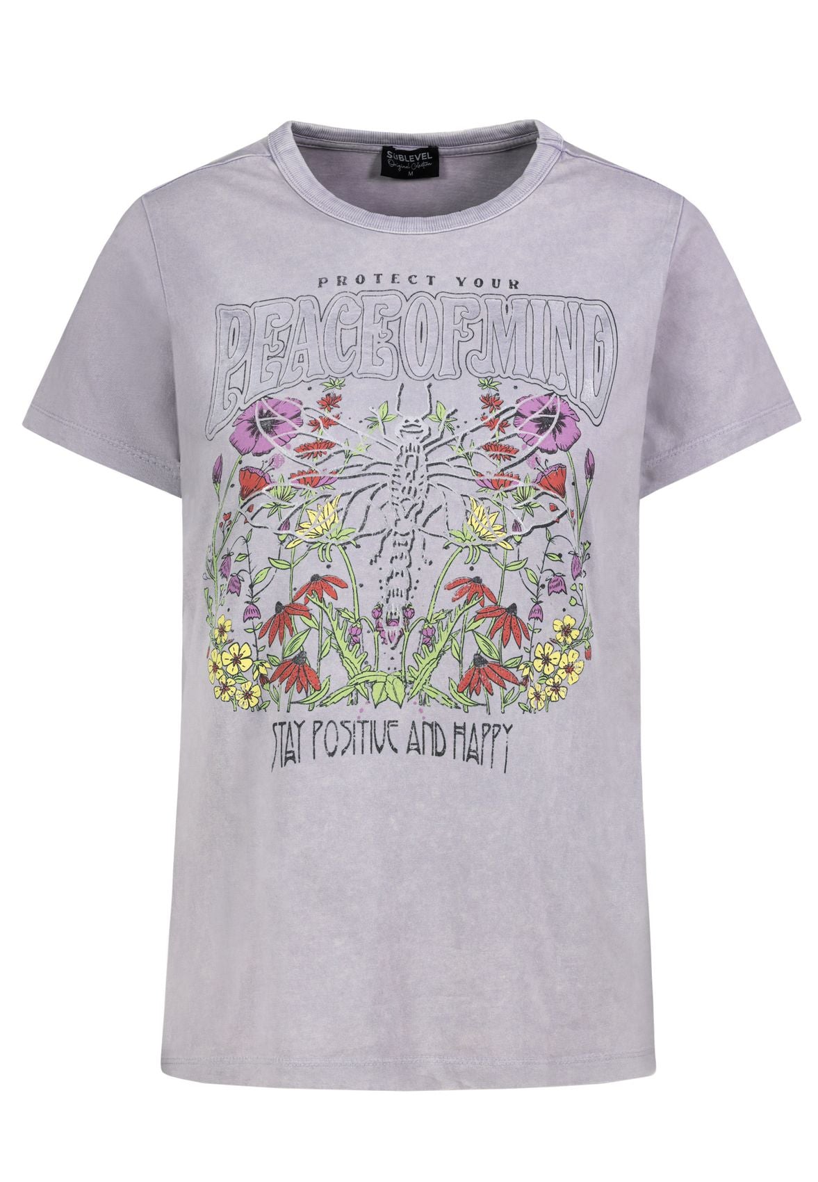 SUBLEVEL Sommerliches T-Shirt mit Motivprint