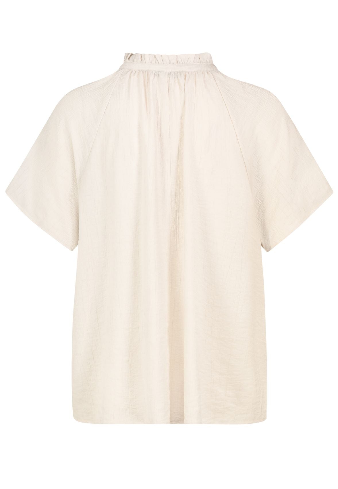 SUBLEVEL Damen, Bluse kurzarm, nude beige