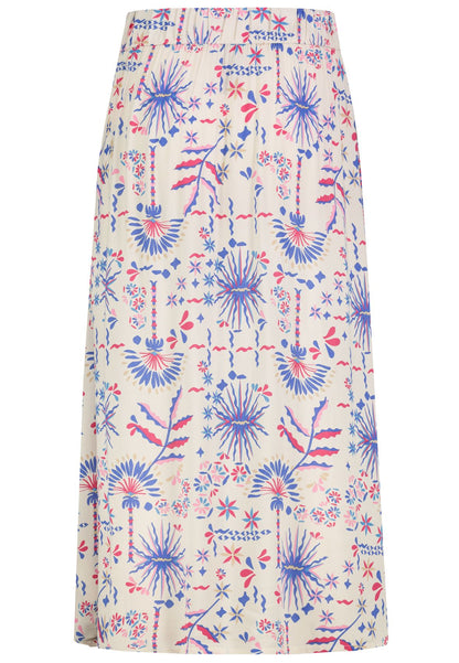 SUBLEVEL Damen, Rock, ethno: nude beige-blue