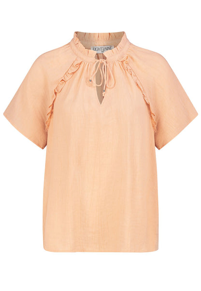SUBLEVEL Leichte Kurzarm-Bluse