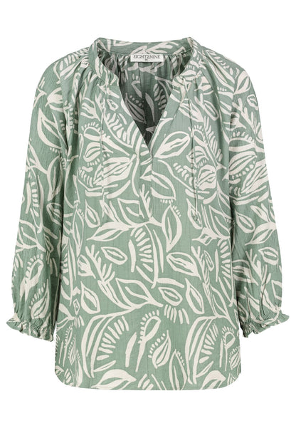 SUBLEVEL Luftige Bluse mit Blumenprint