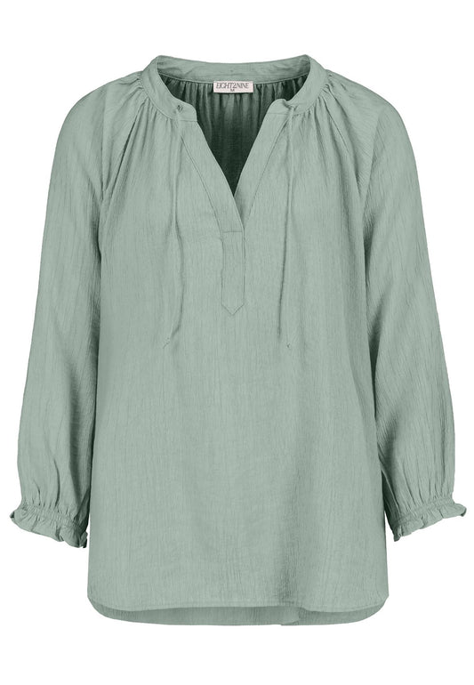 Damen, Bluse langarm, jadeite green
