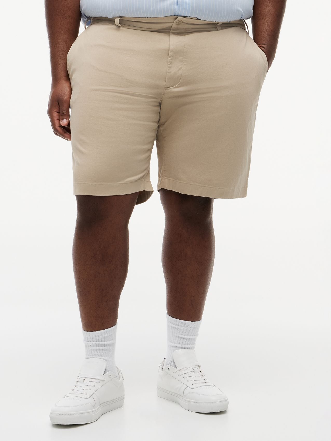 TOMMY HILFIGER Plus Denton Twill Slim 9.5" Inseam Shorts NI