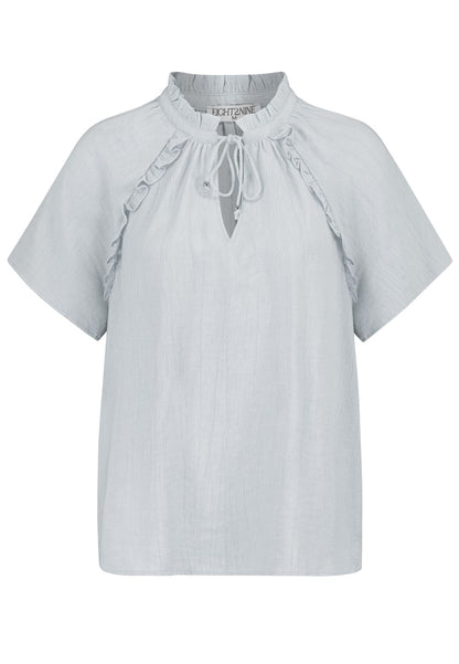 SUBLEVEL Leichte Kurzarm-Bluse XL