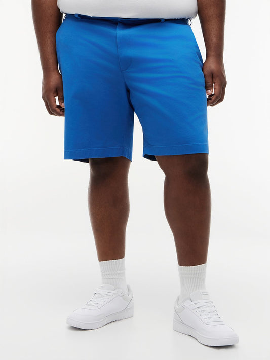TOMMY HILFIGER Plus Denton Twill Slim 9.5" Inseam Shorts NI