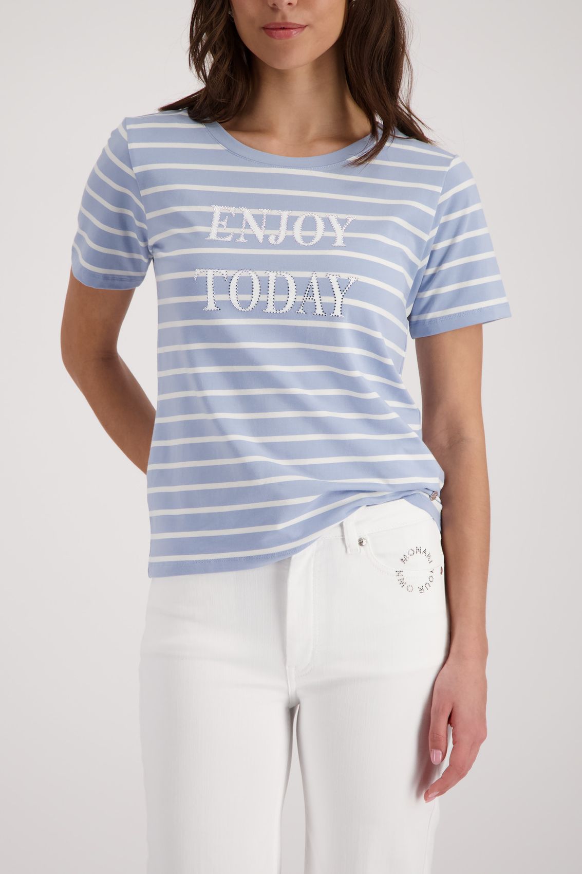 MONARI T-Shirt, sea side ringel