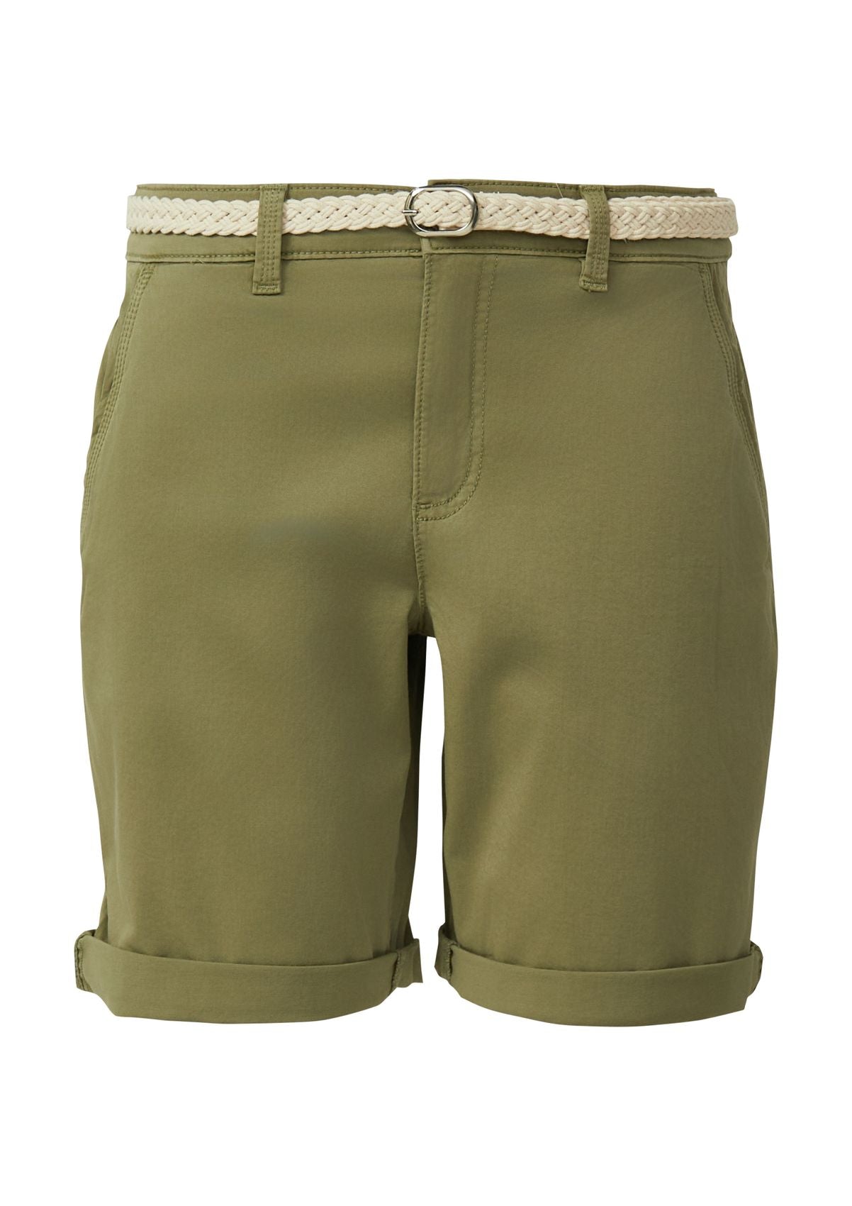 S.OLIVER Shorts mit geflochtenem Gürtel 46