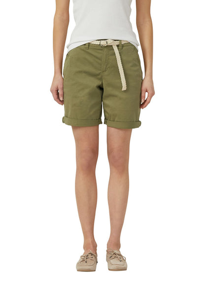 S.OLIVER Shorts mit geflochtenem Gürtel