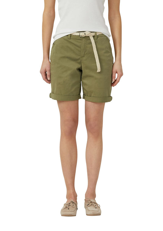 S.OLIVER Shorts mit geflochtenem Gürtel